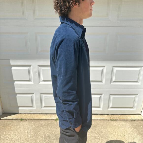 Vintage 70s Lee Velour Pointed Collar Button Up Shirt Size M - Picture 4 of 6